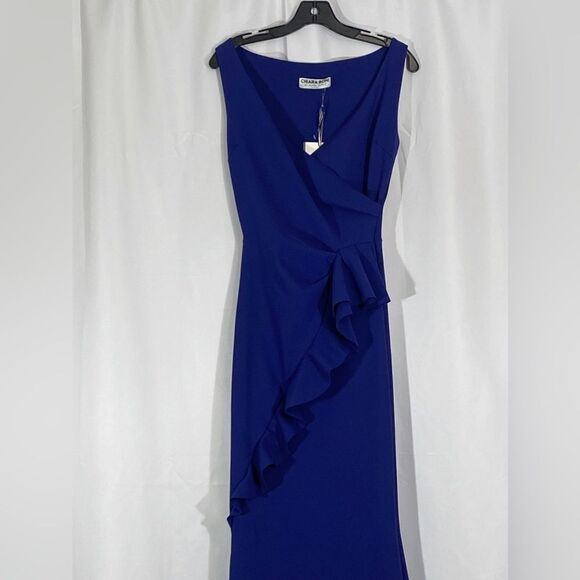 Chiara Boni La Petite Robe Keke Ruffled Jersey Gown size 6 - Picture 7 of 14